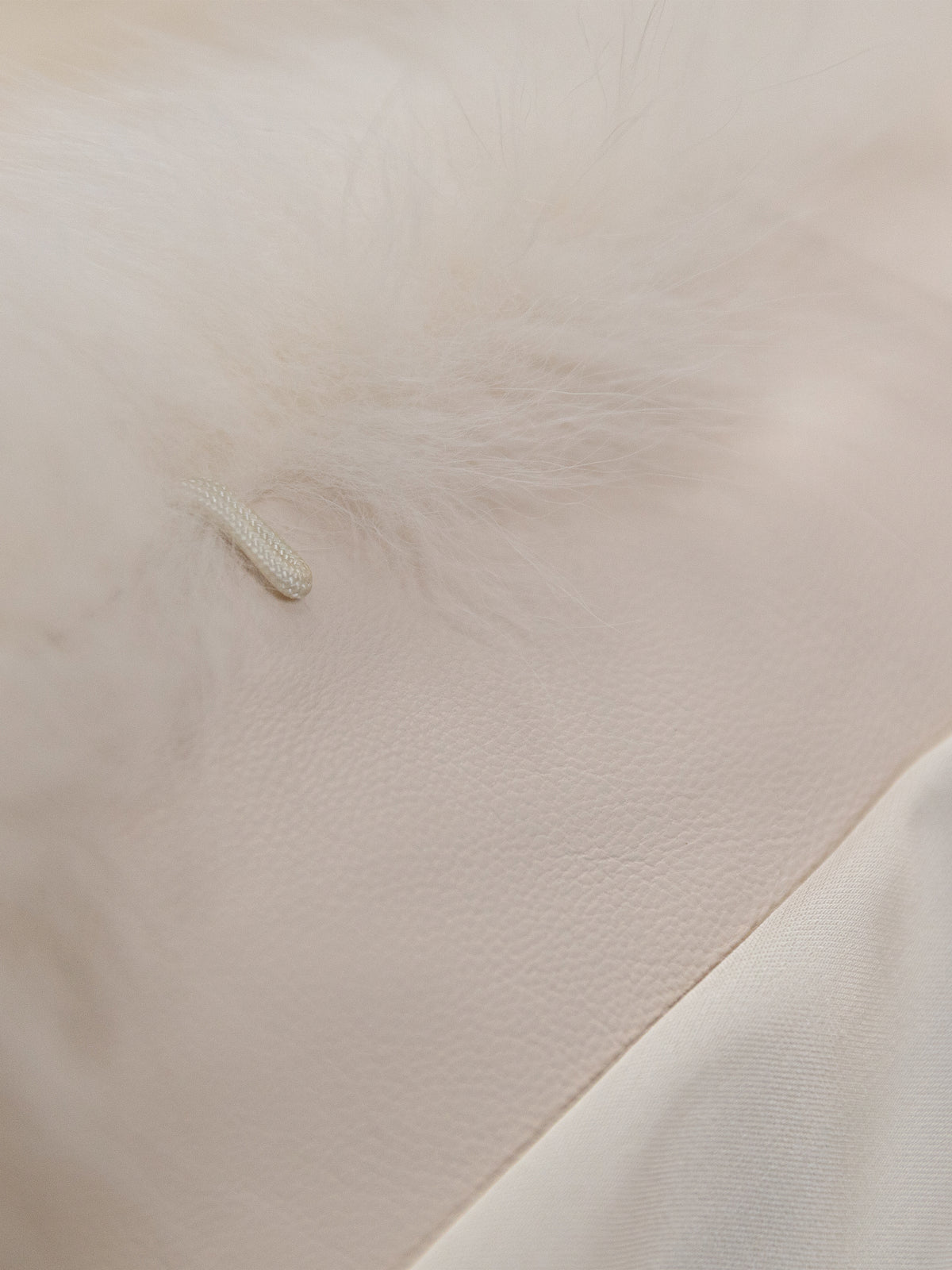 Women's Ivory Fox Fur Coat