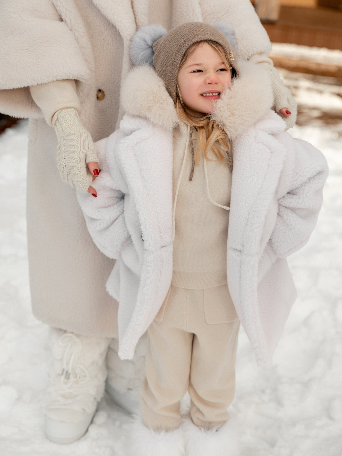 Children’s Oversized Wool Sherpa Coat