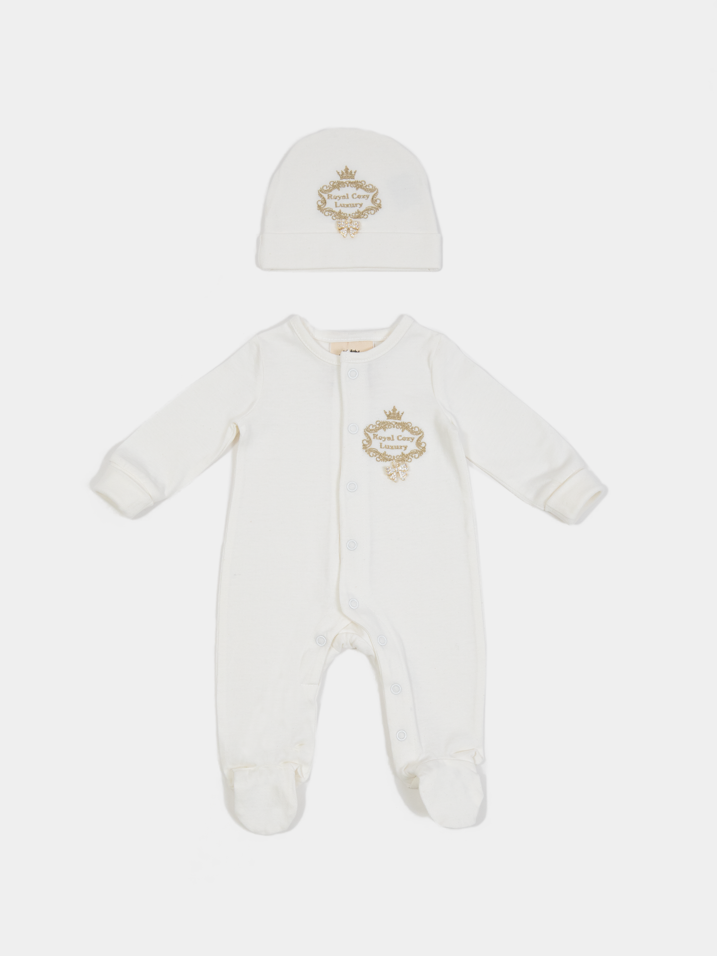 15 “New Angel” unisex newborn set organic cotton jumpsuit and hat