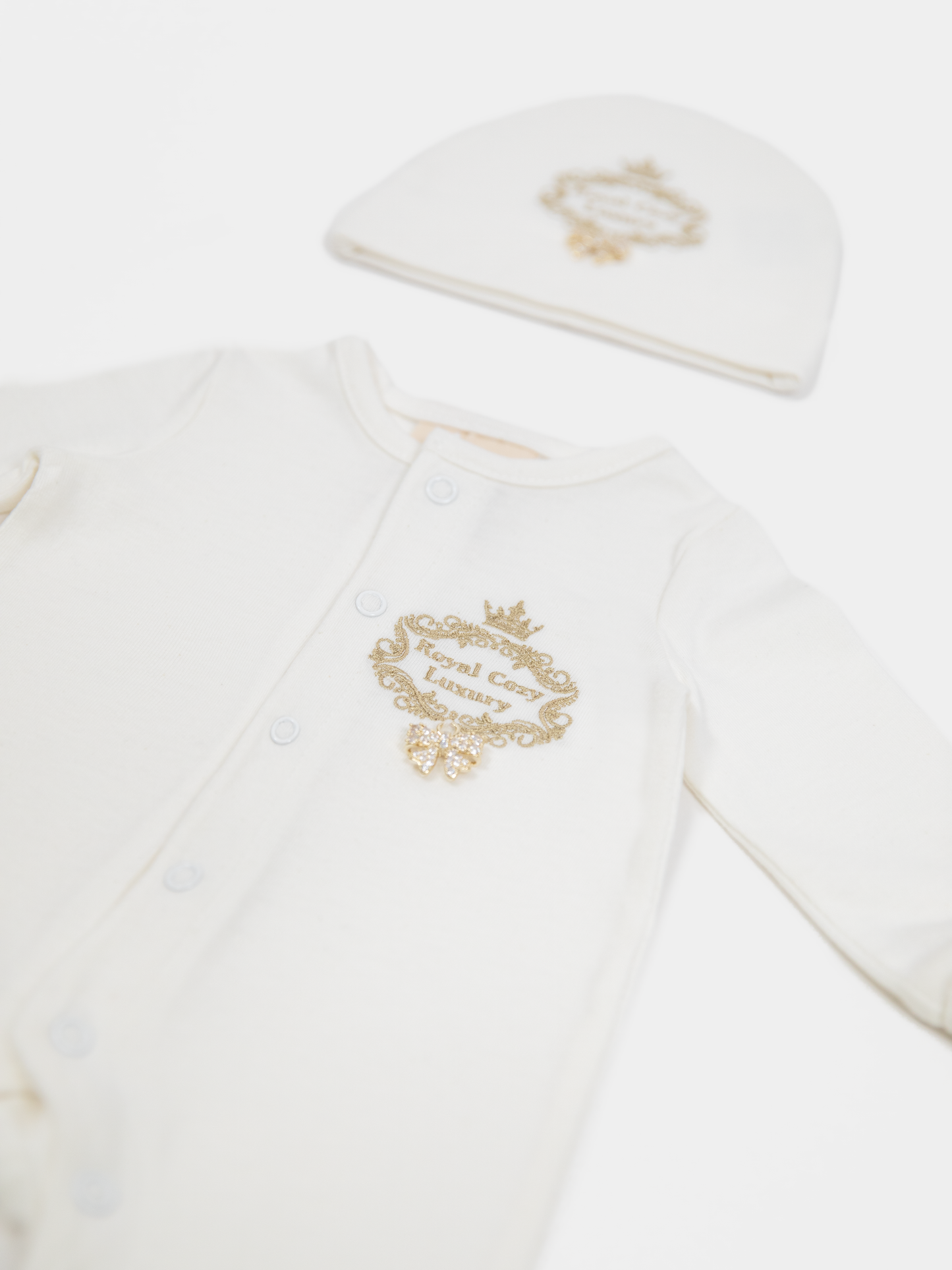 15 “New Angel” unisex newborn set organic cotton jumpsuit and hat