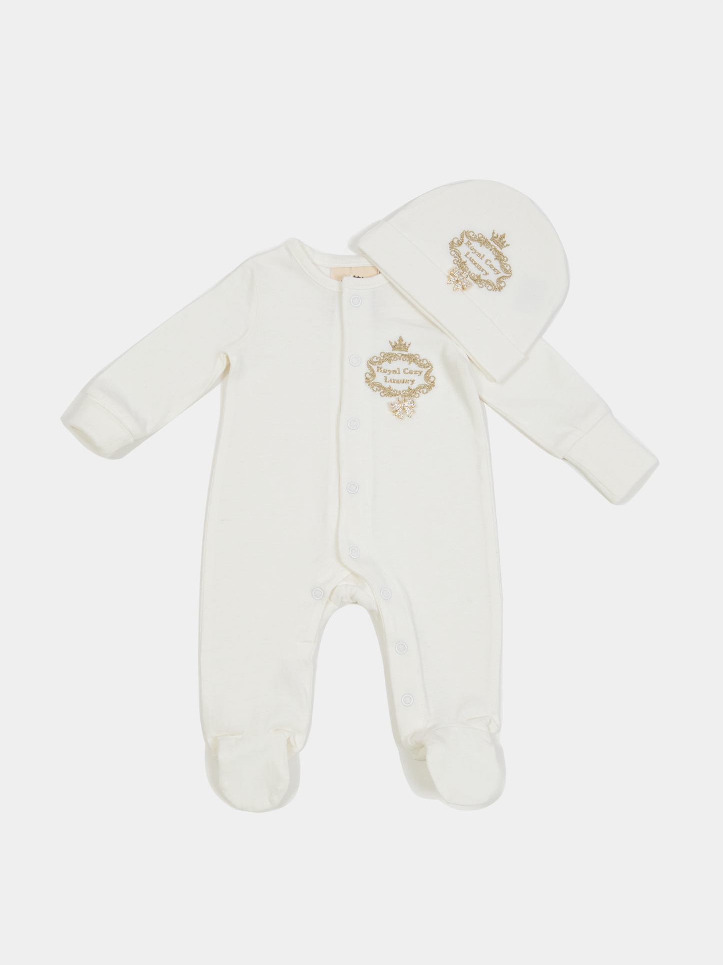 15 “New Angel” unisex newborn set organic cotton jumpsuit and hat