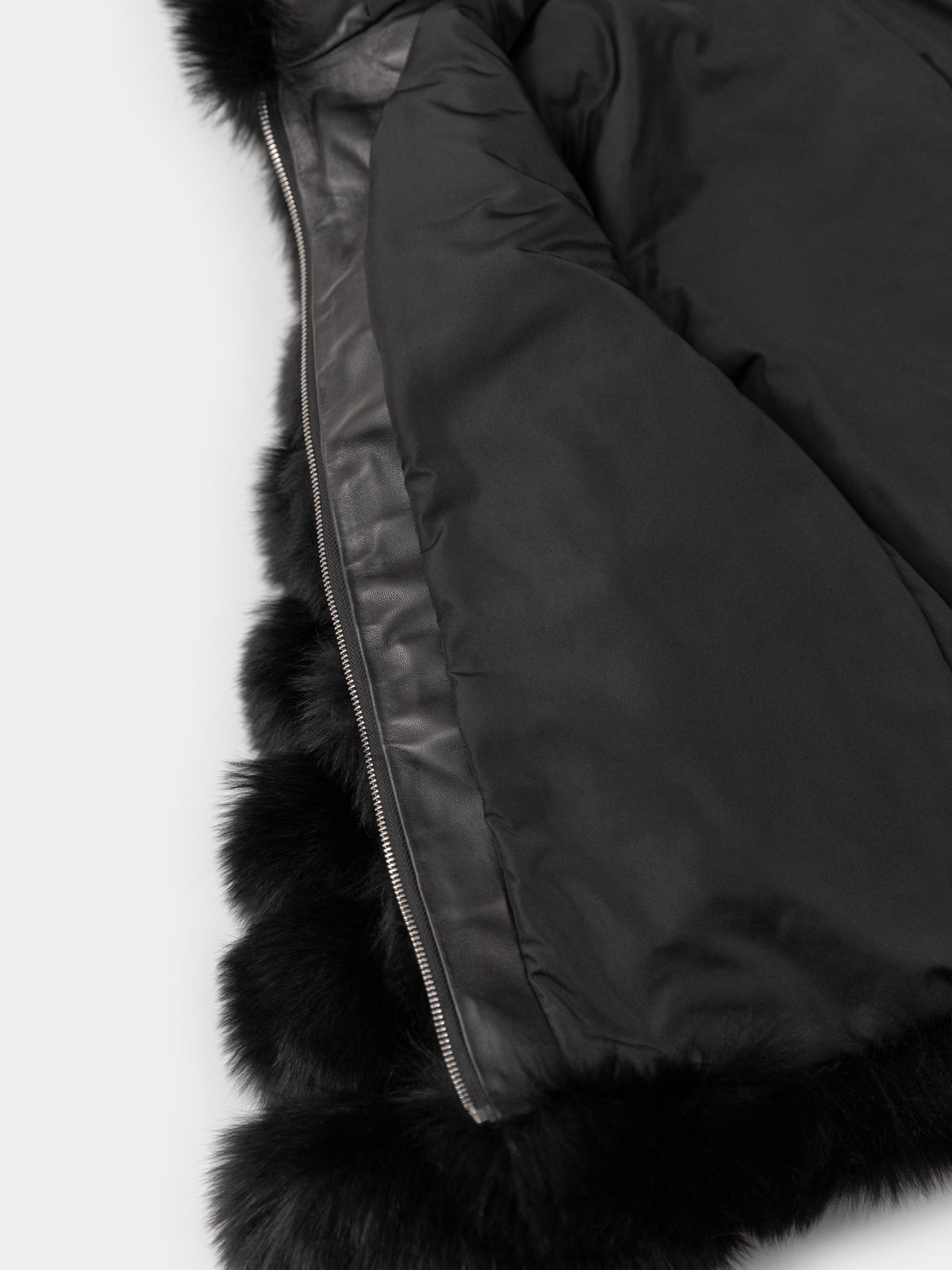 Children’s Hooded Fur Jacket