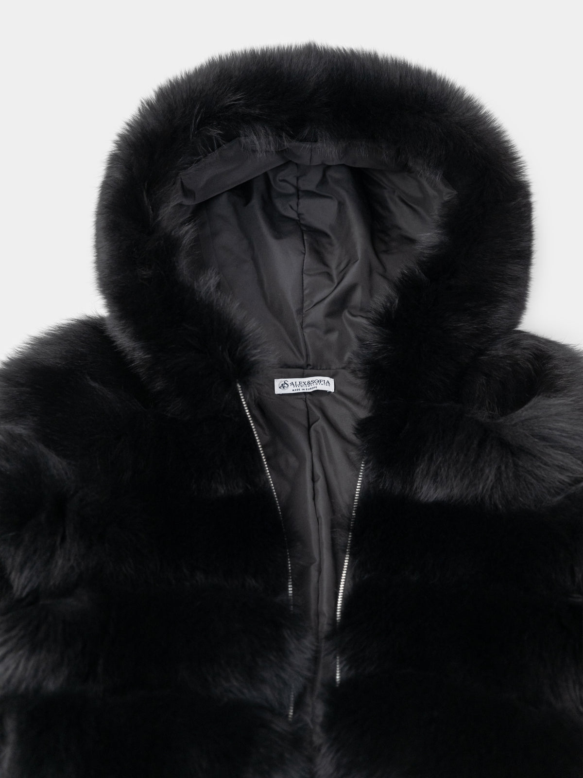 Children’s Hooded Fur Jacket