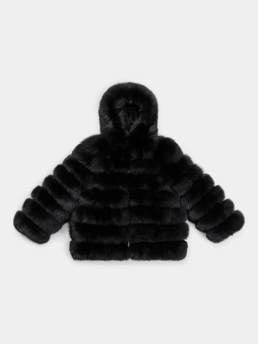 Women's Hooded Fur Jacket