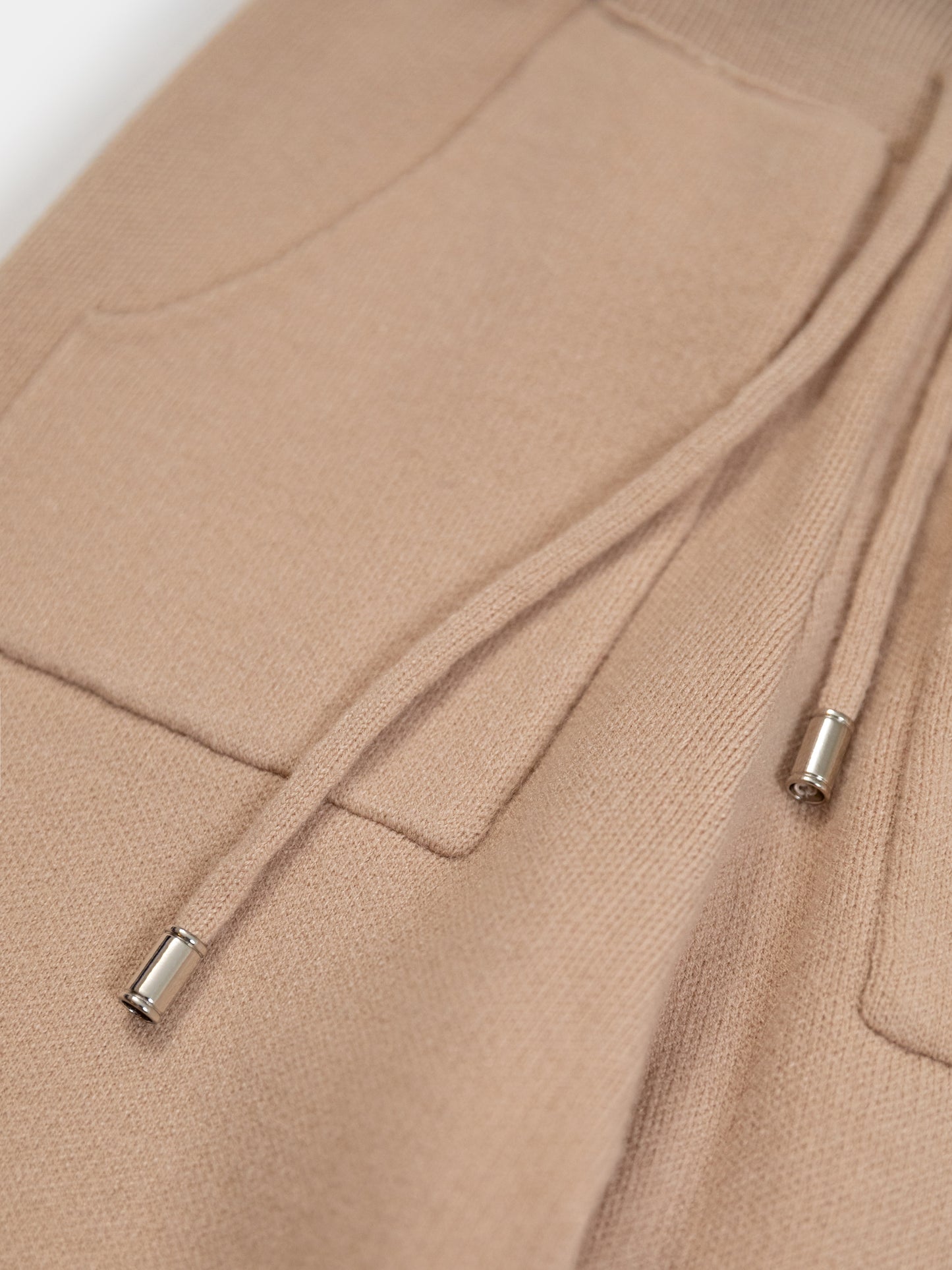 Wool-Blend Knit Woman set with Raccoon Fur