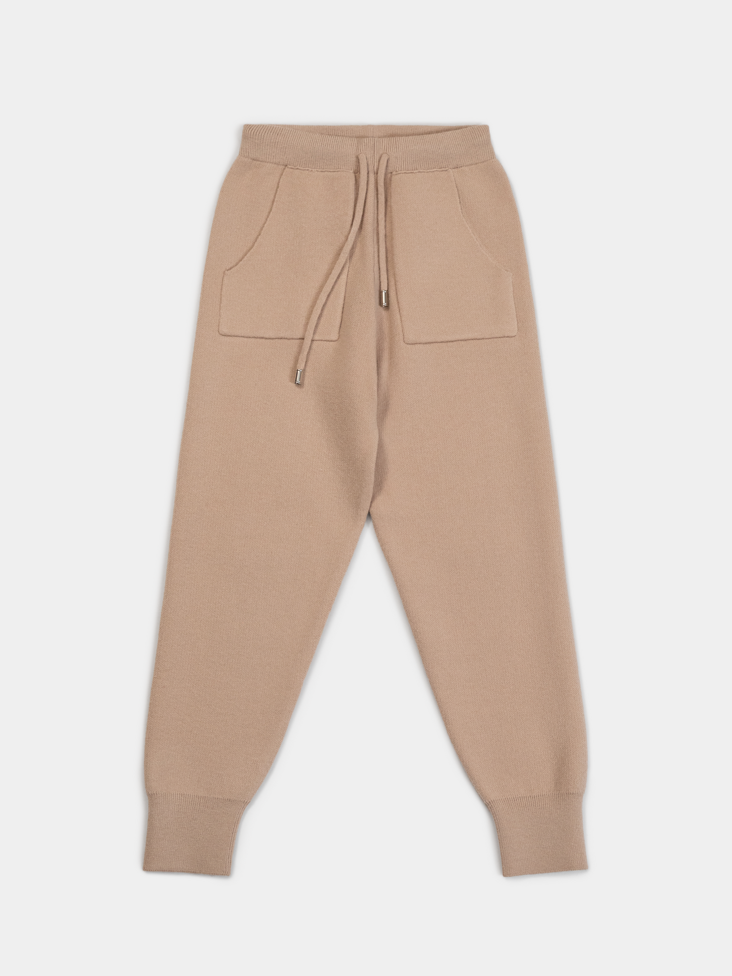 Wool-Blend Knit Woman set with Raccoon Fur