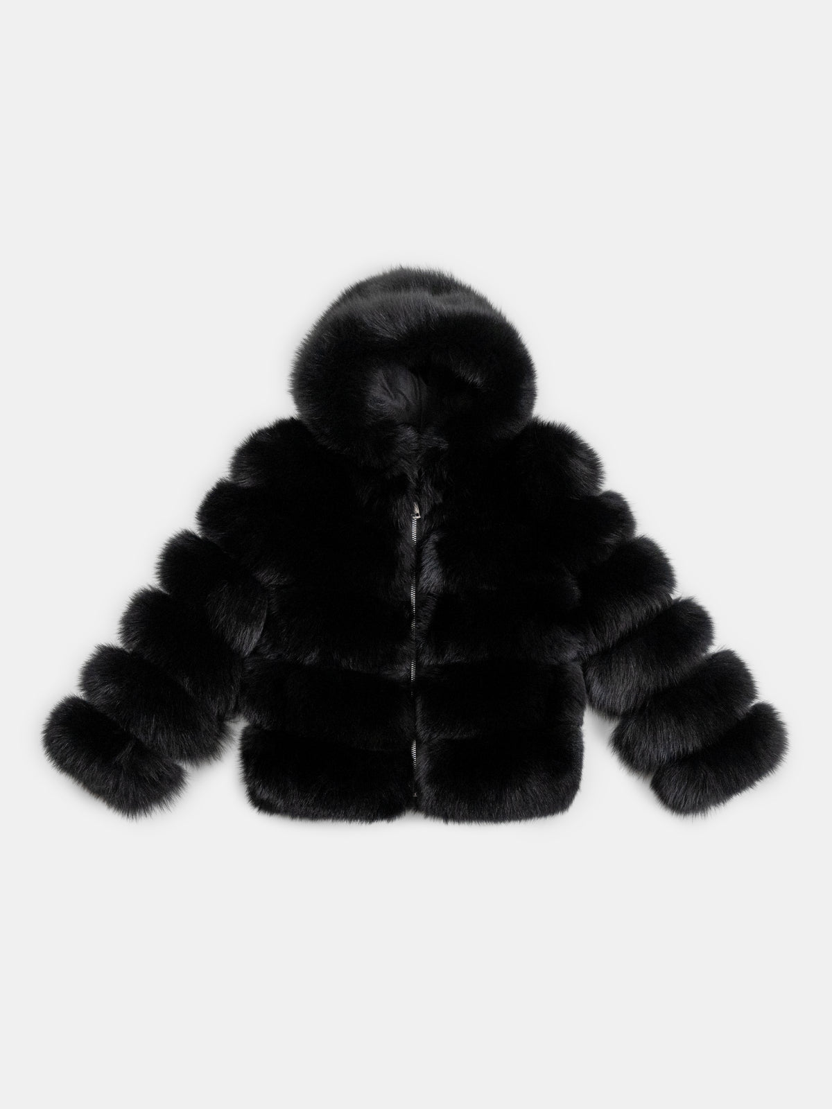 Children’s Hooded Fur Jacket