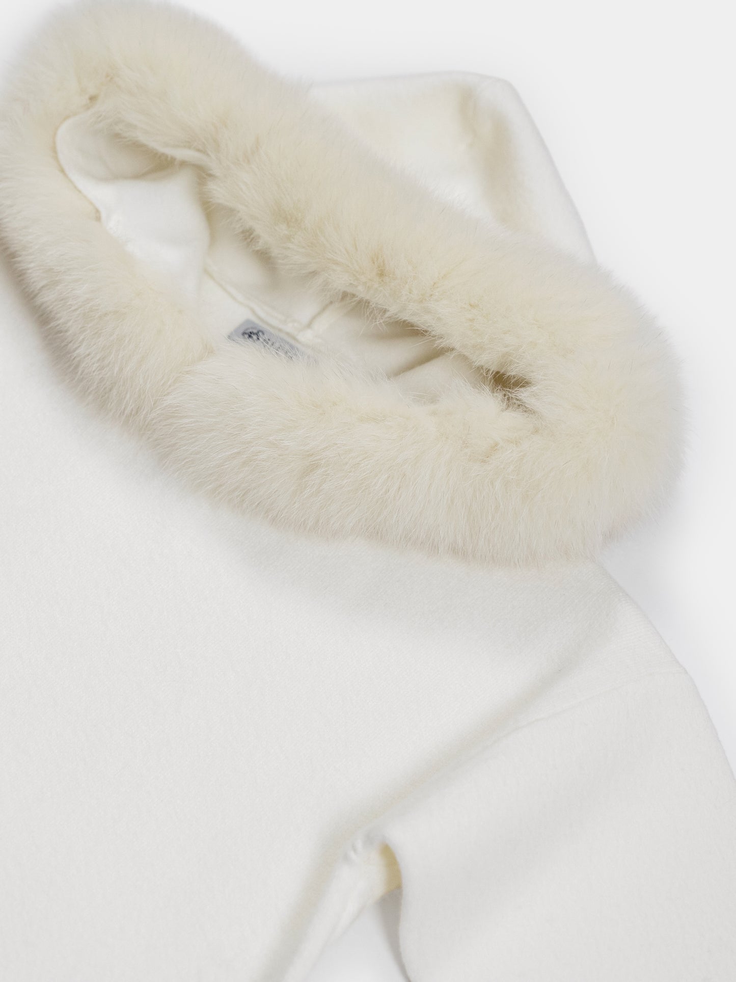 Wool-Blend Knit Woman set with Dyed Fox Fur
