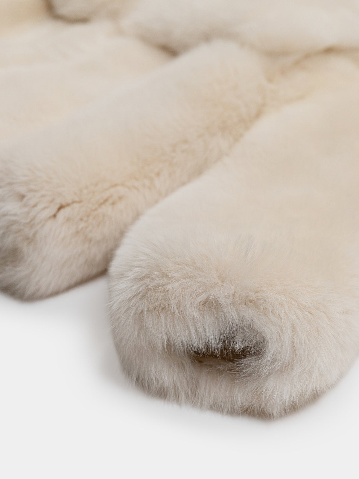 Women's Ivory Fox Fur Coat