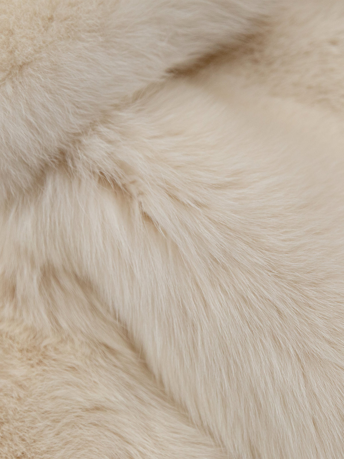 Women's Ivory Fox Fur Coat