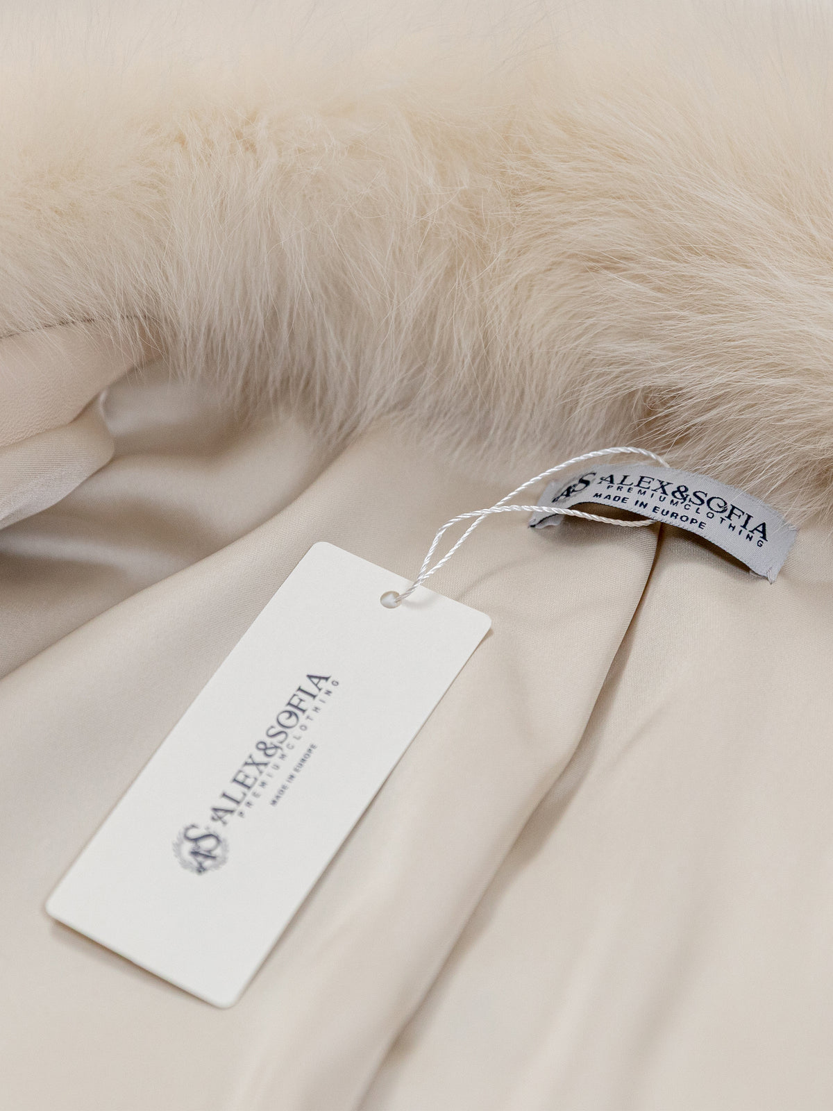 Women's Ivory Fox Fur Coat