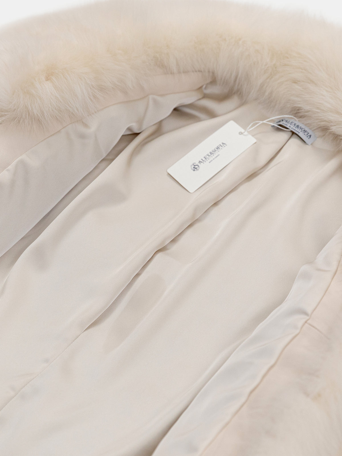 Women's Ivory Fox Fur Coat