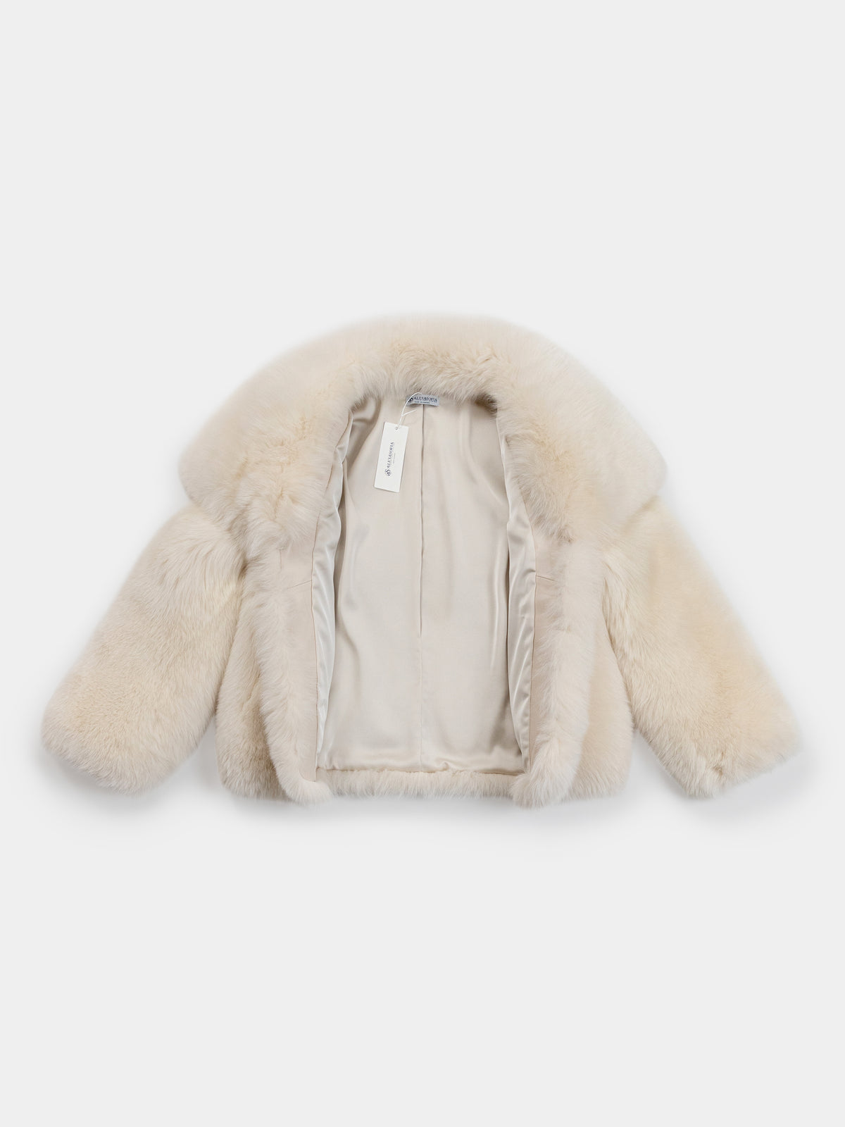 Women's Ivory Fox Fur Coat