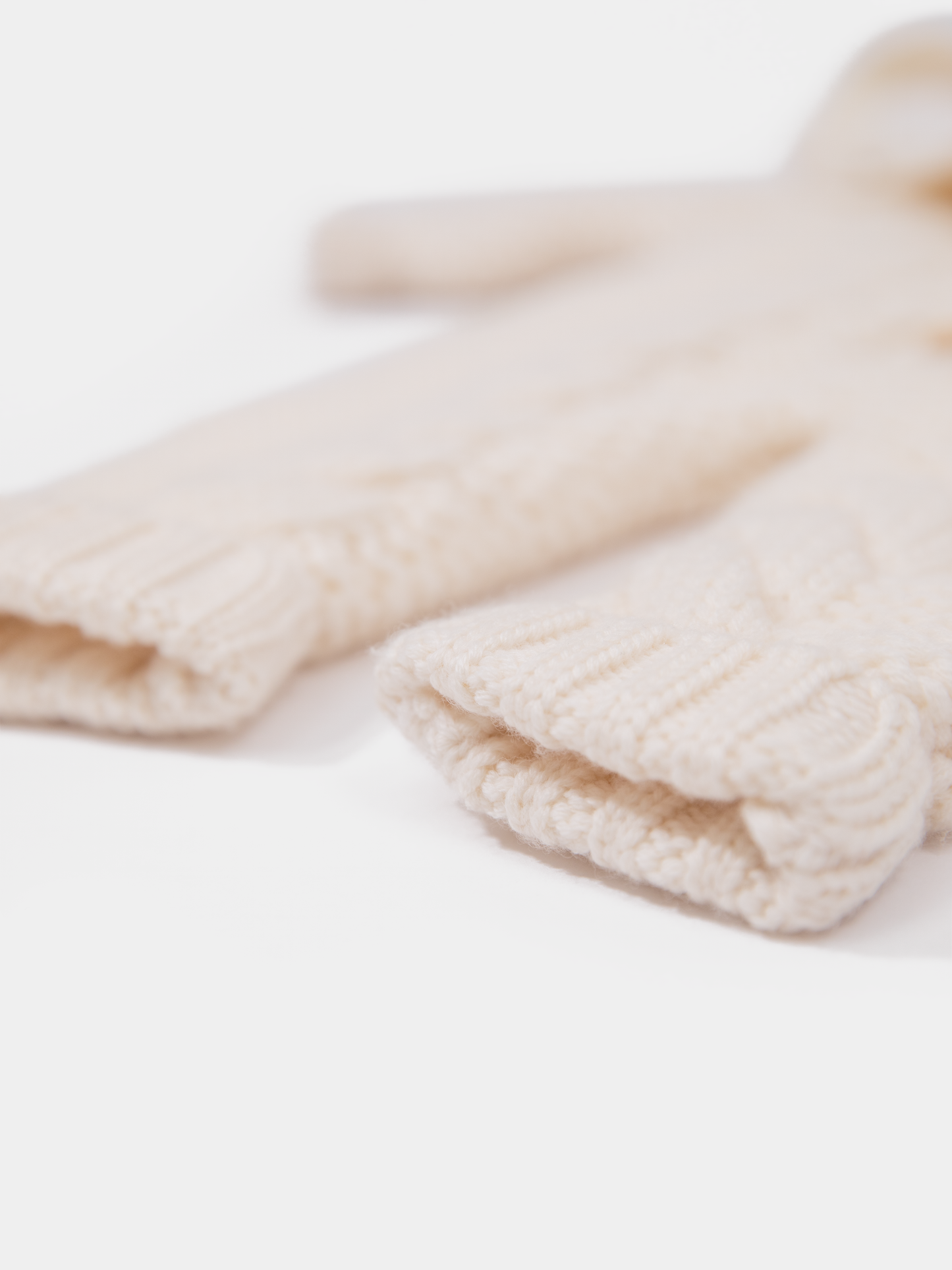 16.1 Two-layer Chunky Knit AUSTRALIAN MERINO WOOL jumpsuit for baby (Milk White)